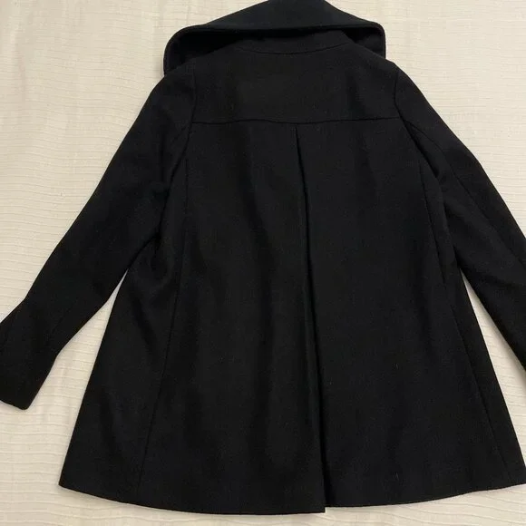 Zara Wool Blend Pea Coat - Picture 2 of 7